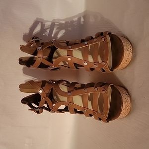Marc Fisher High Heel Wedge Sandals